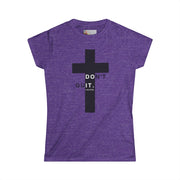 Christ Didn’t Quit – Don’t Quit Cross Tee (Luke 22:42)