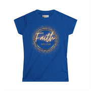 Faith Over Fear – Glitter Tee w/ Back Print (2 Timothy 1:7)