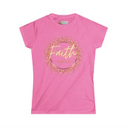 Faith Over Fear – Glitter Tee w/ Back Print (2 Timothy 1:7)