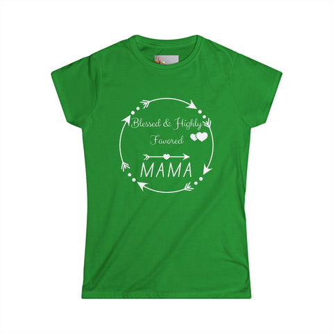 Blessed & Highly Favored Mama – Luke 1:28 Tee