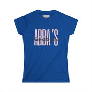 Women's Tee - Abba's Girl Pink and Black Writing T-Shirt
