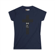 Christ Didn’t Quit – Don’t Quit Cross Tee (Luke 22:42)