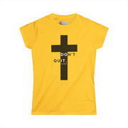 Christ Didn’t Quit – Don’t Quit Cross Tee (Luke 22:42)