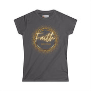 Faith Over Fear – Glitter Tee w/ Back Print (2 Timothy 1:7)