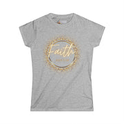 Faith Over Fear – Glitter Tee w/ Back Print (2 Timothy 1:7)