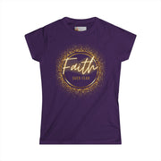 Faith Over Fear – Glitter Tee w/ Back Print (2 Timothy 1:7)
