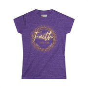 Faith Over Fear – Glitter Tee w/ Back Print (2 Timothy 1:7)
